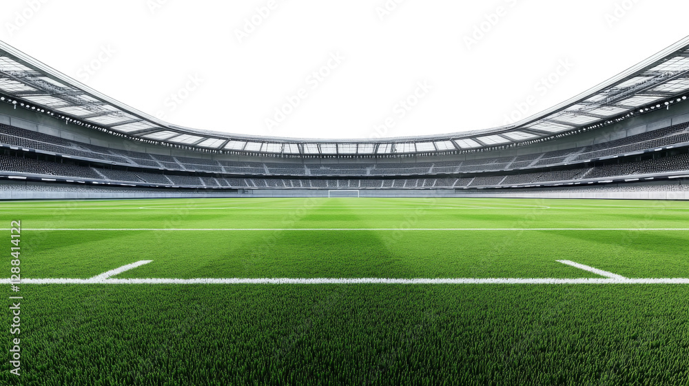 Football stadium perspective with transparency background png transparent white sports environment