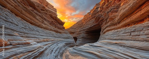 Wallpaper Mural Weathering process concept. Stunning sunrise over intricate rock formations and deep canyon walls. Torontodigital.ca