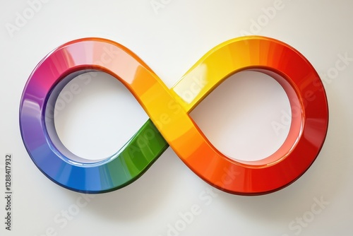 Rainbow infinity symbol representing infinite possibilities and limitless potential