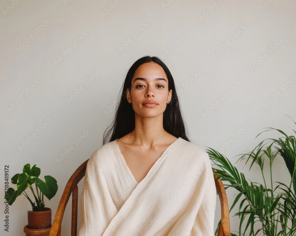 Serene Slow Fashion Handwoven Pastel Sari in Minimalist Interior - Indian Textile Elegance for Sustainable Style and Heritage-Inspired Wardrobe Essentials Serene Slow Fashion Handwoven Pastel Sari in Minimalist Interior - Indian Textile Elegance for Sustainable Style and Heritage-Inspired Wardrobe Essentials