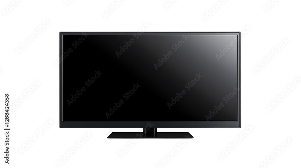 Modern flat screen tv on cozy plaid background, enhance your home entertainment experience with sleek design Modern flat screen tv on cozy plaid background, enhance your home entertainment experience with sleek design