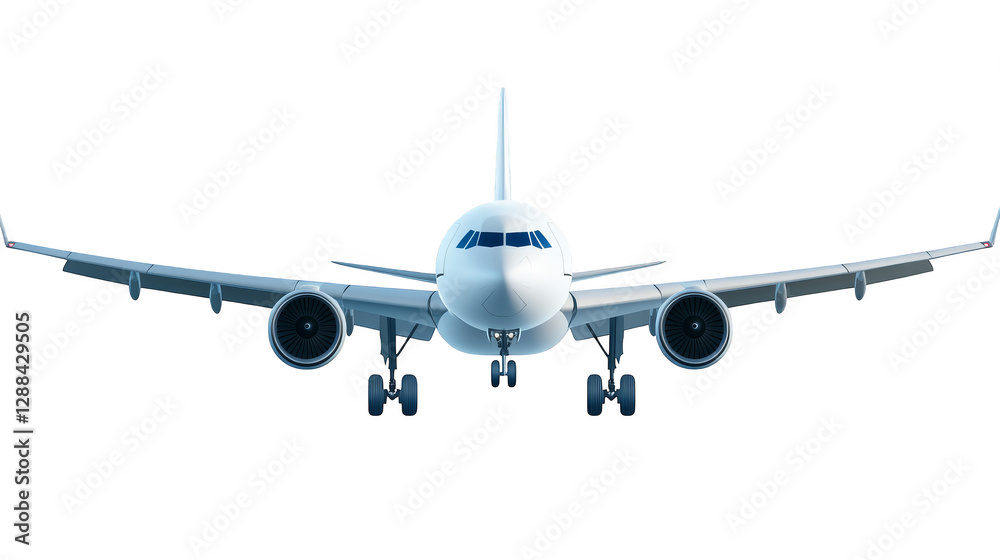 Obraz premium Artistic airplane, a colorful journey through the skies, showcasing vibrant graphic design and aviation art