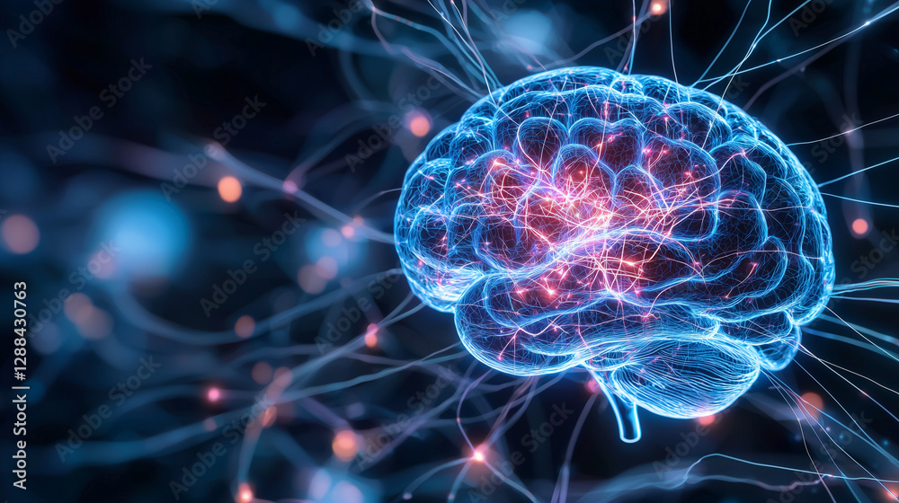 The Power of Thought - A Vibrant Brain and Synaptic Connections The Power of Thought - A Vibrant Brain and Synaptic Connections