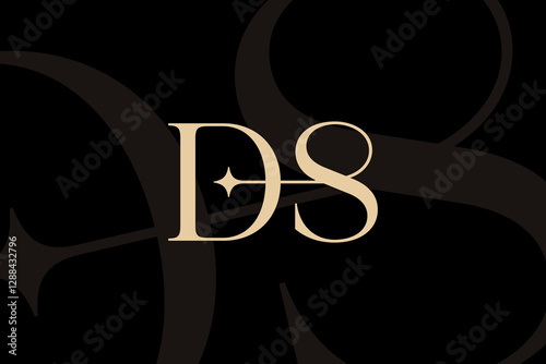 DS or SD letter logo icon design. Classic style luxury initials monogram.