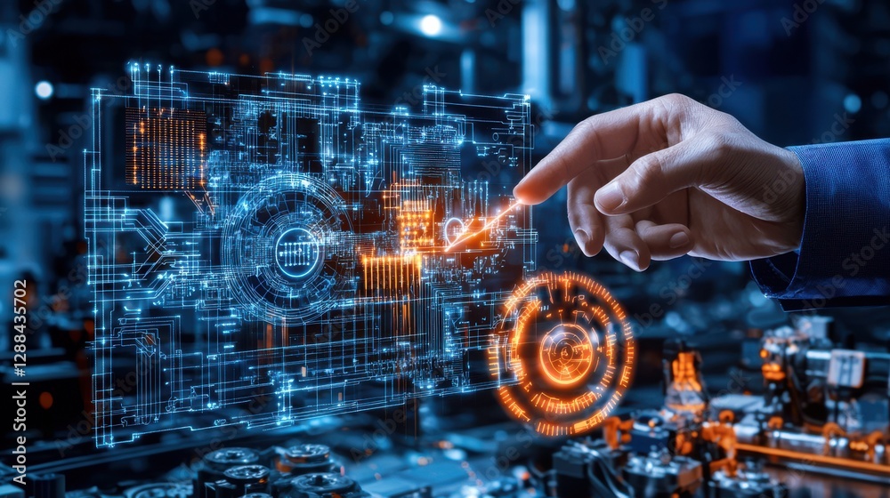 Fototapeta premium Enhancing energy solutions with smart city technologies