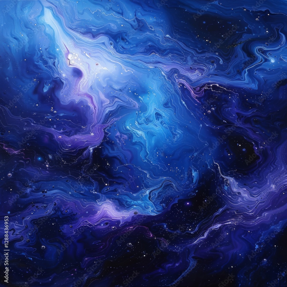 Fototapeta premium A vivid representation of cosmic elements.