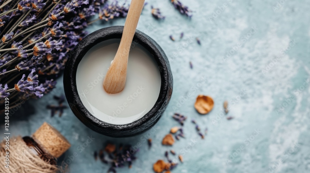 Artisanal Candle-Making Kit Ceramic Holders with Dried Lavender on Textured Surface - Eco-Friendly Home Decor and Mindful Living Trend Artisanal Candle-Making Kit Ceramic Holders with Dried Lavender on Textured Surface - Eco-Friendly Home Decor and Mindful Living Trend