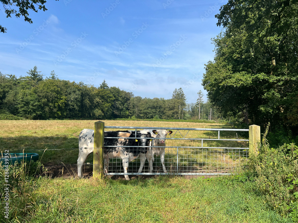 Cows in the meadow around Nijemirdum