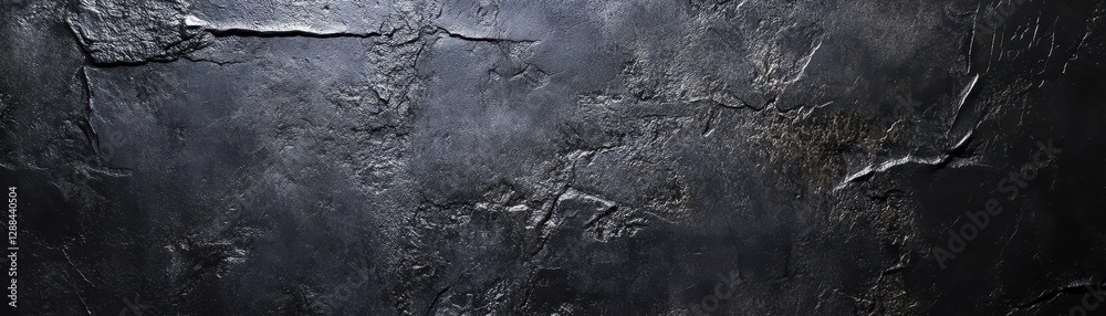 Fototapeta premium Ultramatte charcoal wall with subtle imperfections, modern and artistic texture