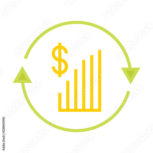 Investment Return icon Design