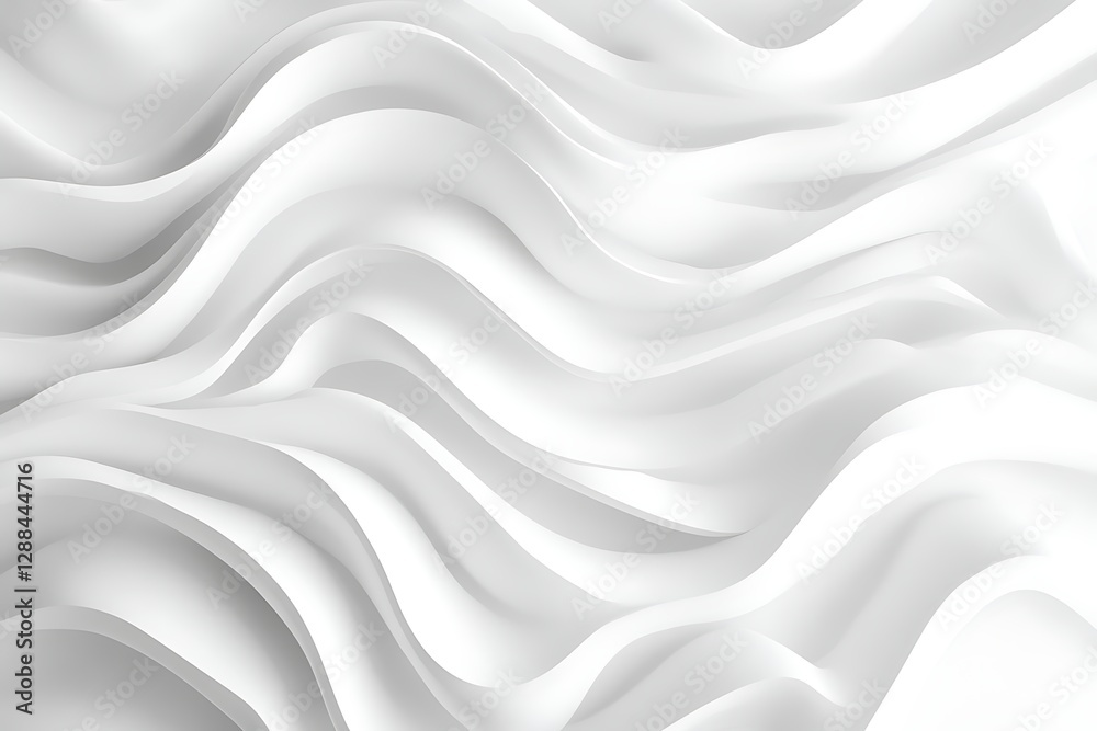 Abstract White Wave Pattern Background Abstract White Wave Pattern Background