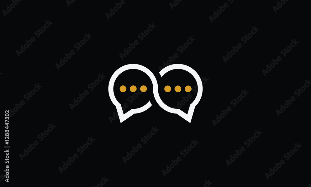 Fototapeta premium Infinity texting logo design