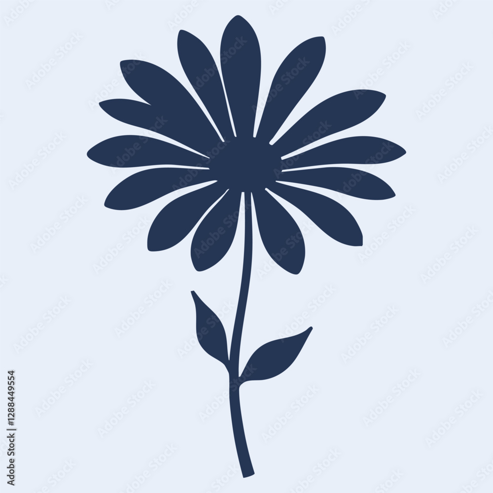 Flower vector illustration silhouette Flower vector illustration silhouette
