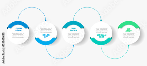 Infographic design template with place for your data. Vector illustration.