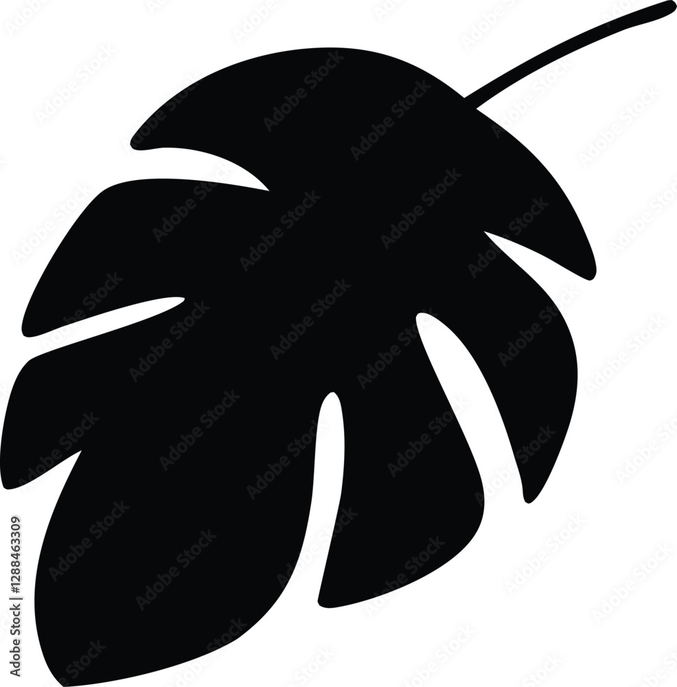 Monstera leaf silhouette vector illustration, perfect for tropical designs, botanical prints, nature logos, home decor, wallpapers, jungle themes, and modern graphic art. Monstera leaf silhouette vector illustration, perfect for tropical designs, botanical prints, nature logos, home decor, wallpapers, jungle themes, and modern graphic art.