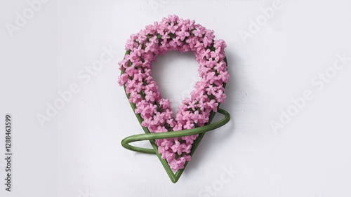 Modern Floral Art – A Graceful Flower Symbol