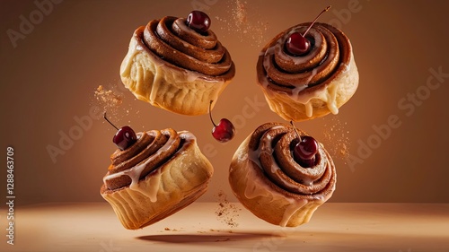 Luxury Cherry & Cinnamon Rolls – A Sweet Temptation with Melting Icing