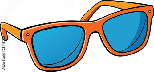 Sunglass Vector: Eyewear Design, Fashion Accessory Graphic, Summer Style Icon, Sun Glasses Illustration, Trendy Optics Art, Modern Shade Graphic