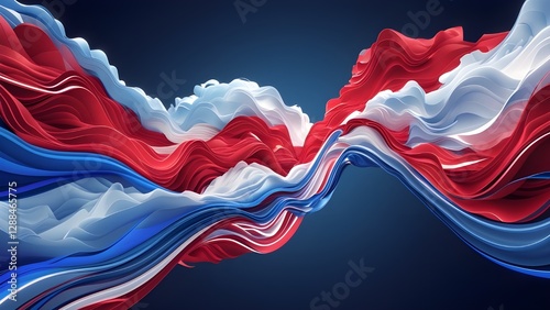 american flag in the wind