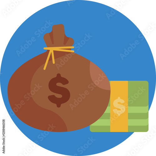 A classic symbol of finance and value, often used to depict money-related exchanges in a pawn shop.