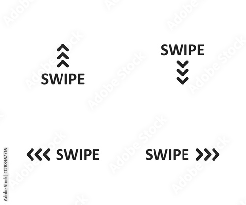 Swipe icon vector illustration design stock illustration