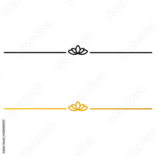 Aesthetic black and gold divider lines