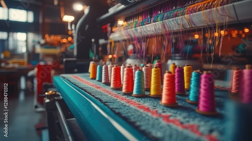 Wallpaper Mural Spools of colored thread on sewing machine Torontodigital.ca