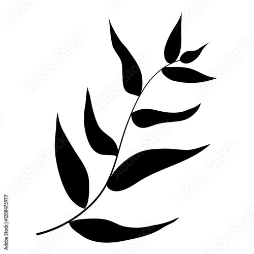 Elegant silhouettes of leaves, grass, branches create stunning visual effects for art projects.