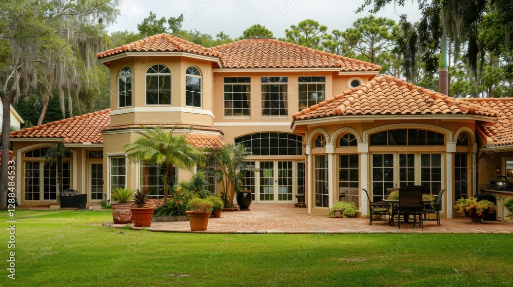 A waterfront luxury Florida property with a large patio, expansive yard, and tropical landscaping. stock photo --ar 16:9 --style raw --v 6 Job ID: 1fcccc6a-3755-4d96-a70b-1a01132125cc A waterfront luxury Florida property with a large patio, expansive yard, and tropical landscaping. stock photo --ar 16:9 --style raw --v 6 Job ID: 1fcccc6a-3755-4d96-a70b-1a01132125cc