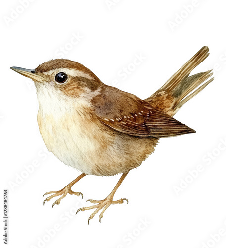 Bird Illustration with Blurred Center