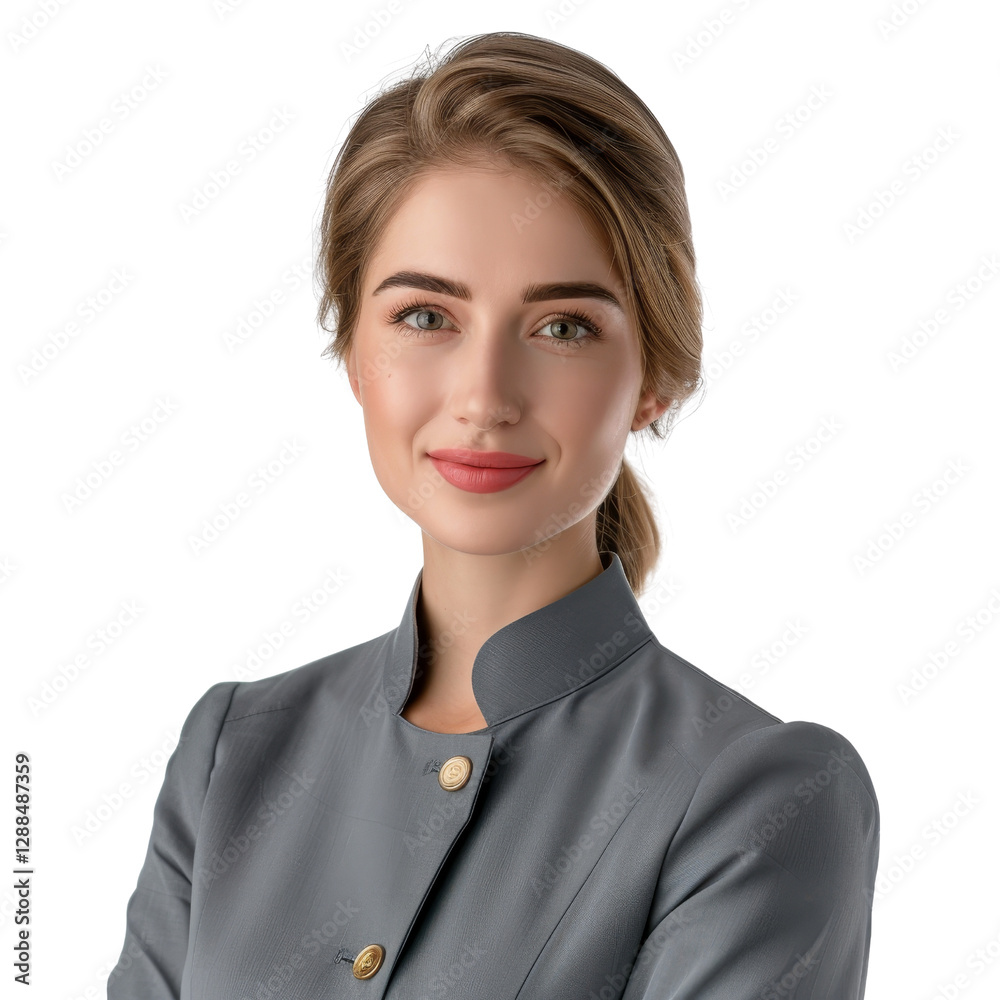 Confident Businesswoman in Professional Attire Facing the Camera Confident Businesswoman in Professional Attire Facing the Camera