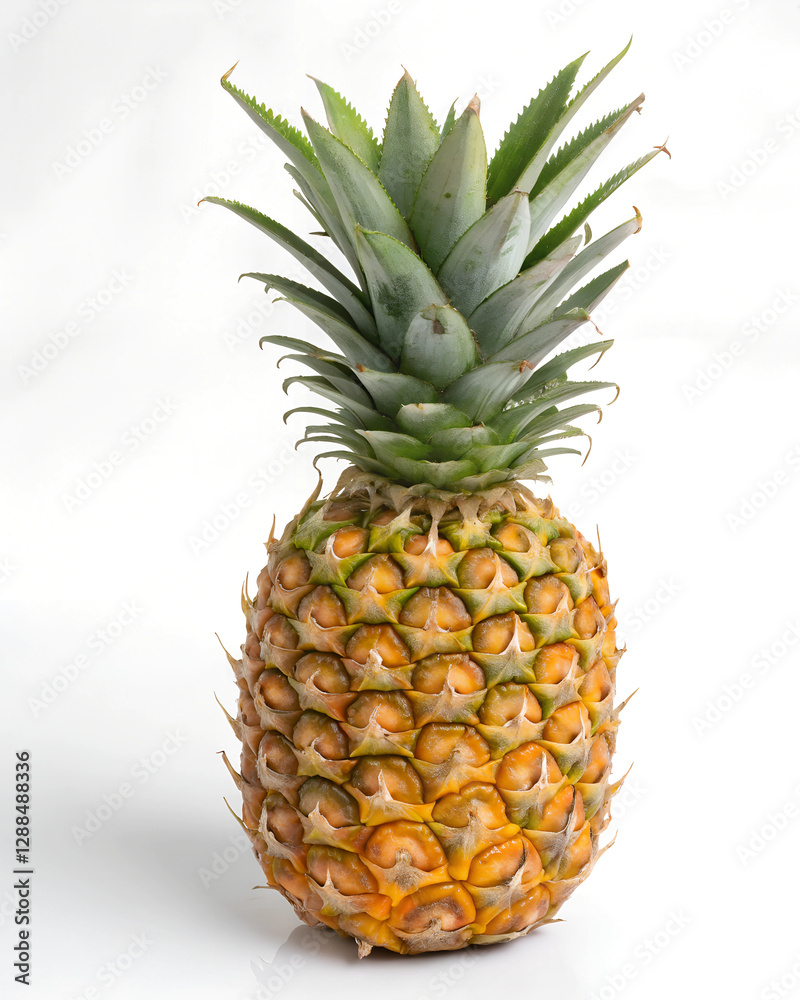 Fototapeta premium Luxurious Pineapple: Perfect for Healthy Recipes, Tropical-Themed Parties, and Food Photography