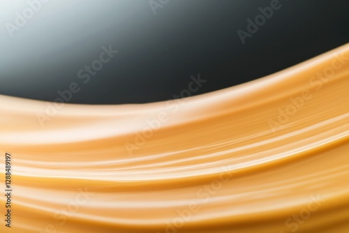 Soft, flowing fabric in warm tones creates serene, elegant atmos