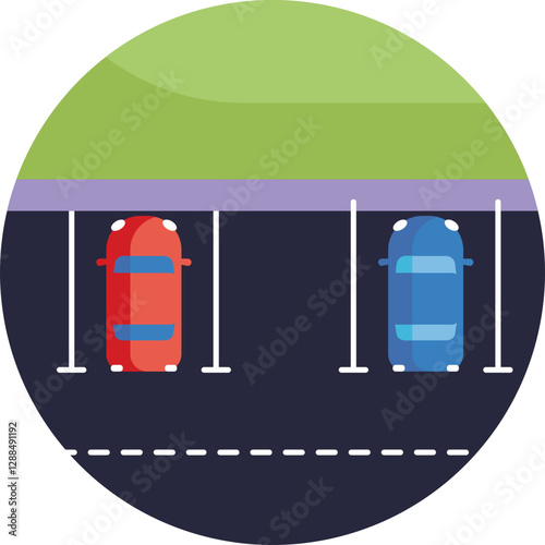 Car Parking: A symbol indicating available space for cars to park near the mall.