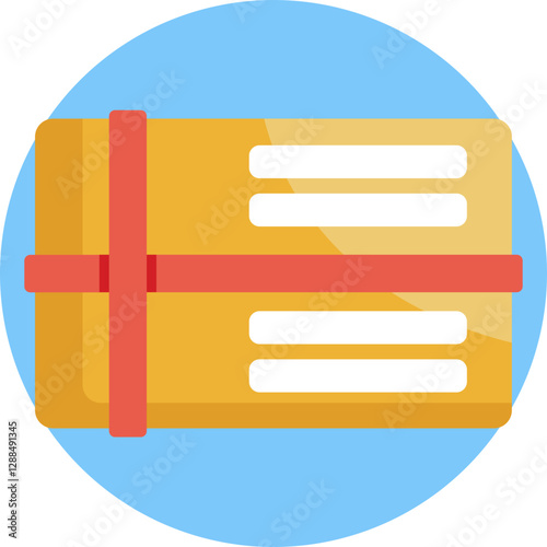 A rectangular card with a ribbon, symbolizing a gift or store credit.