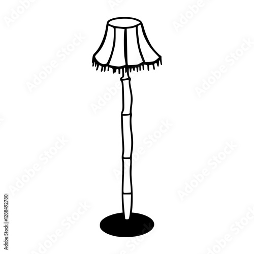 vector illustration of a lamp