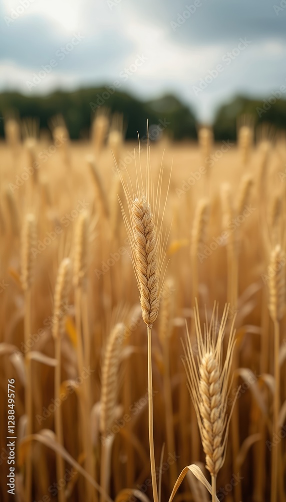 Golden wheat field background. Ripe ears barley. Agriculture landscape rural nature. Banner style. Summer harvest grain crop farm. Copy space templates designs. Healthy vegan food ingredient. Golden wheat field background. Ripe ears barley. Agriculture landscape rural nature. Banner style. Summer harvest grain crop farm. Copy space templates designs. Healthy vegan food ingredient.