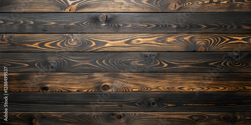 Realistic Dark Wooden Texture with Natural Grains and Rustic Matte Finish