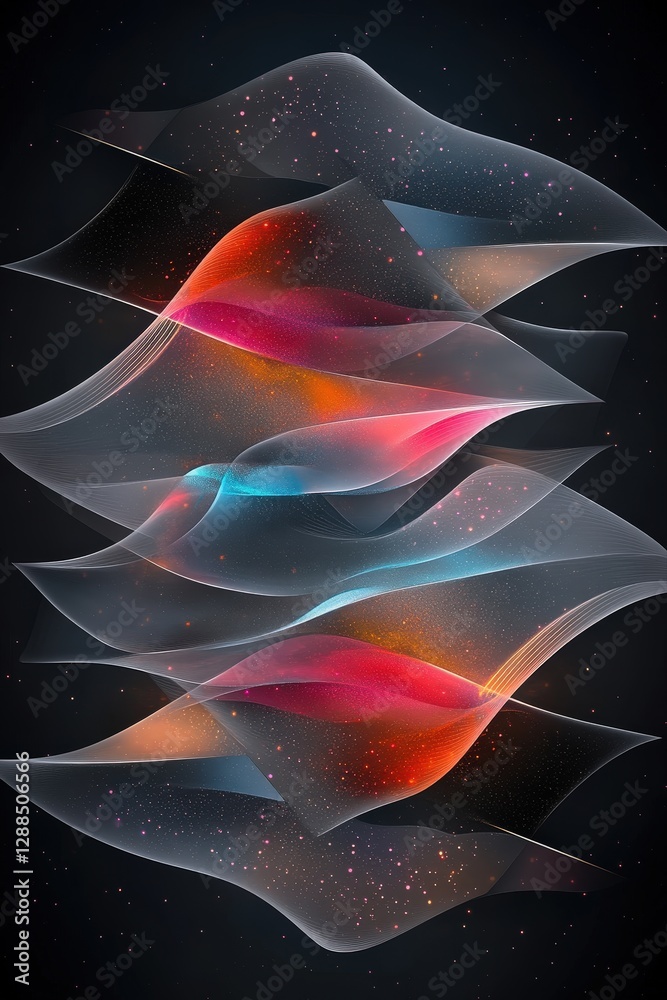 Fototapeta premium Abstract Floral Art | Colorful and Fluid Modern Design Background.Premium Wall Art