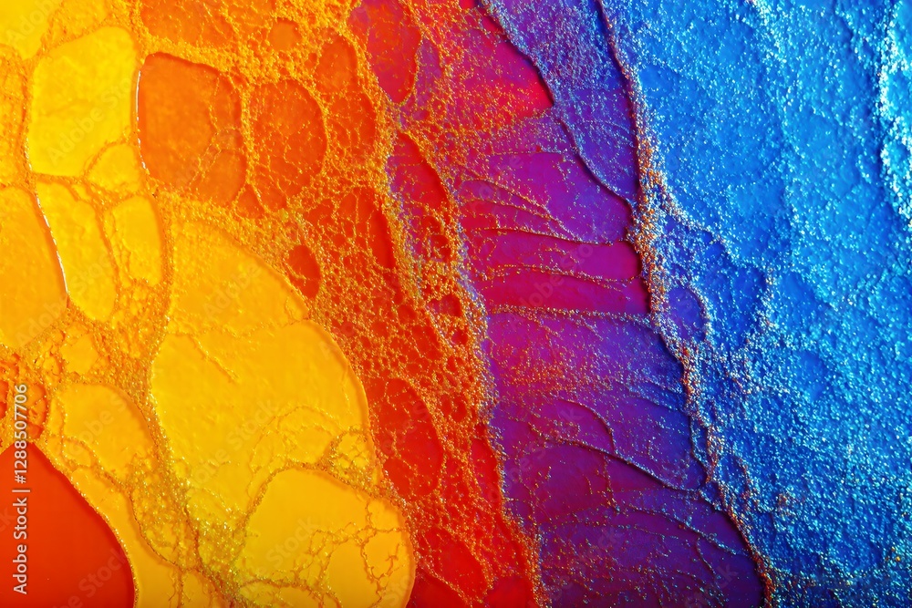 Dynamic Glitch Art Background with Neon Distortion