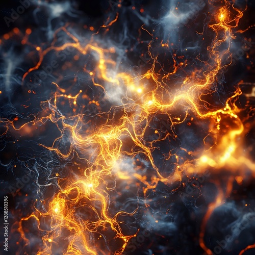 effect picture of crackling energy.