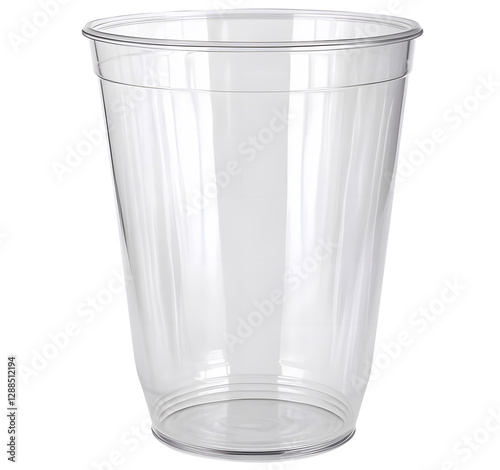 Wallpaper Mural Clear plastic glass, isolated background. Torontodigital.ca