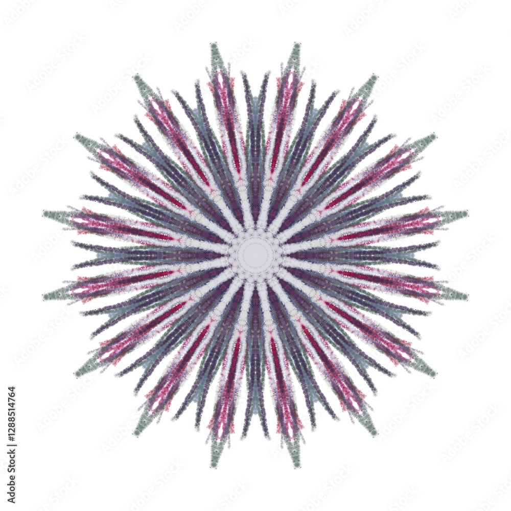 Obraz premium Dark Paint Brushes Round mandalas in vector.Abstract design element.Decorative retro ornament.Graphic template for your design.Hand Drawn Mandala.Radiant Peaceful Petals book.