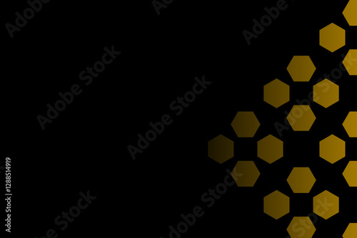 Template Background Black Gold Design 