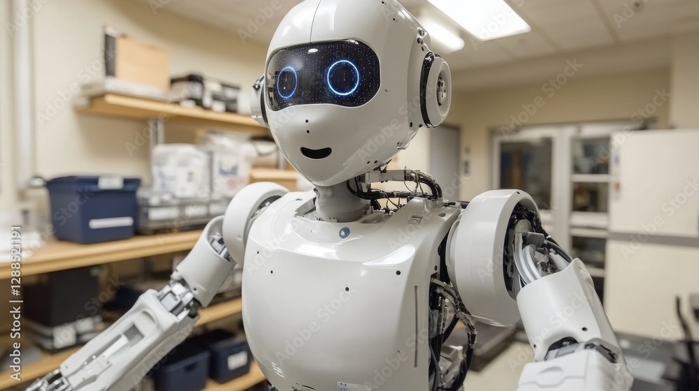 Advanced AI-driven Robots in Precision Manufacturing Factory Advanced AI-driven Robots in Precision Manufacturing Factory
