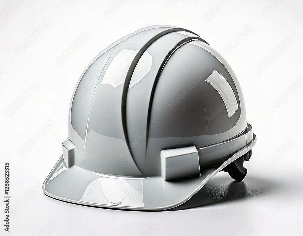 White project helmet on white background White project helmet on white background