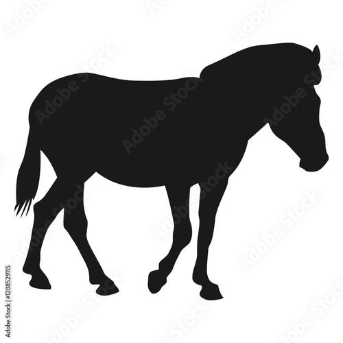 horse silhouette. Generative ai
