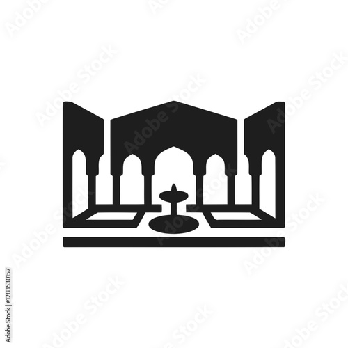 Islamic Courtyard Fountain Icon