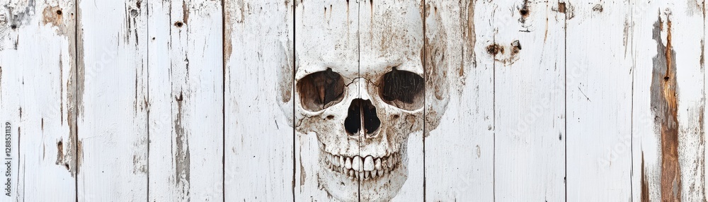 Fototapeta premium Weathered brown painted wood wall, rustic yet modern minimalism