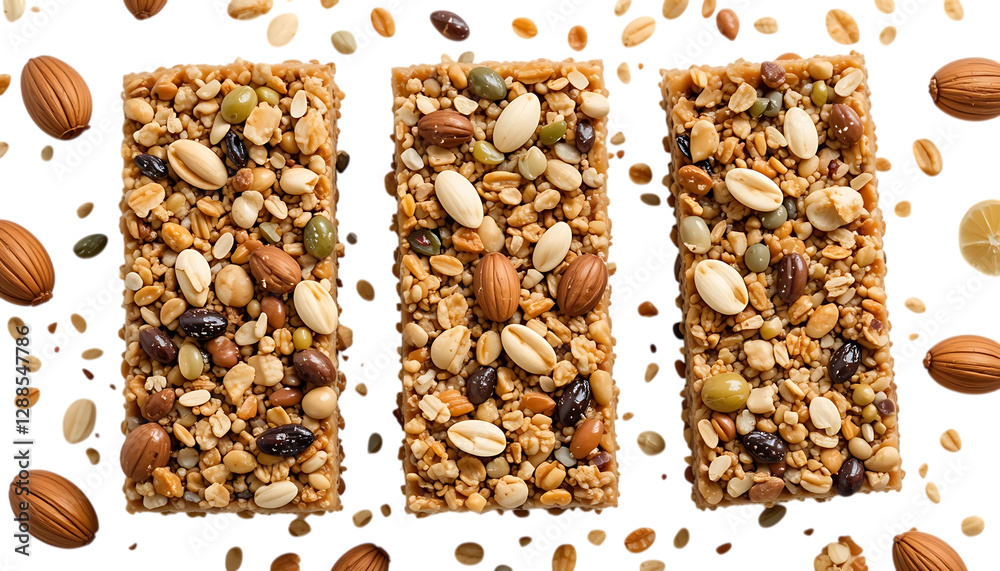 Nut Granola Bars With Seeds And Almonds Healthy Snack Food.png